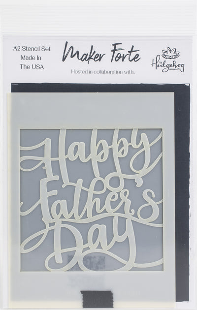 Maker Forte Layered Stencils A2-Happy Father's Day